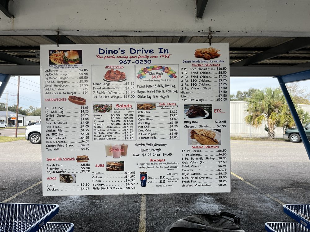 Dino's Drive-In Menu - Image 3