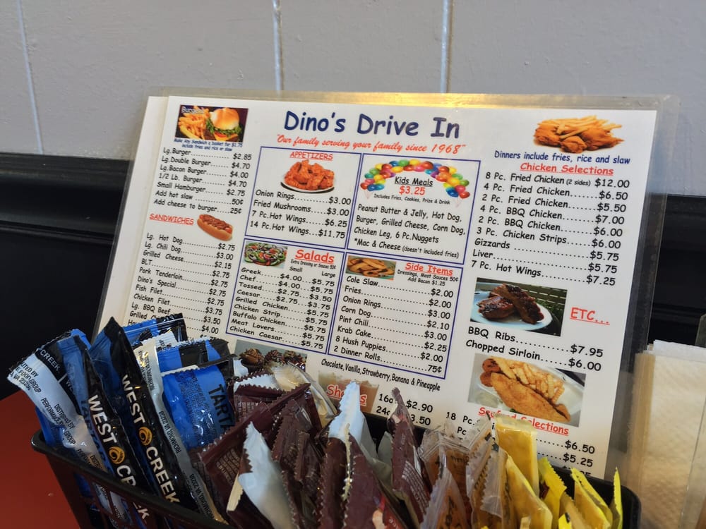 Dino's Drive-In Menu - Image 8